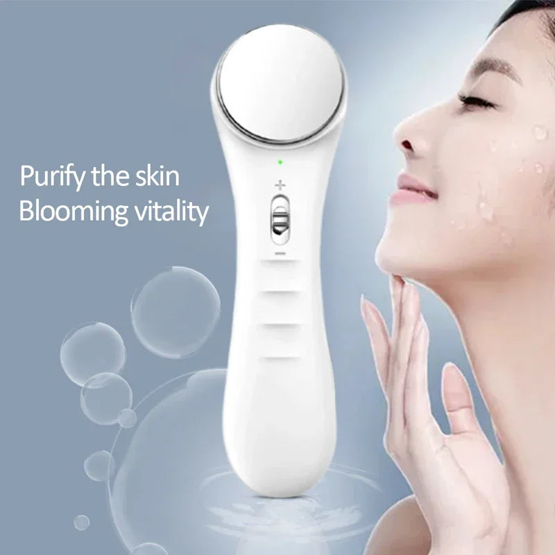 Electric Facial Beauty Device Ultrasonic Ionic Face Cleaner Anti-aging Machine High Frequency Wrinkle Removal Skin Lift Massager