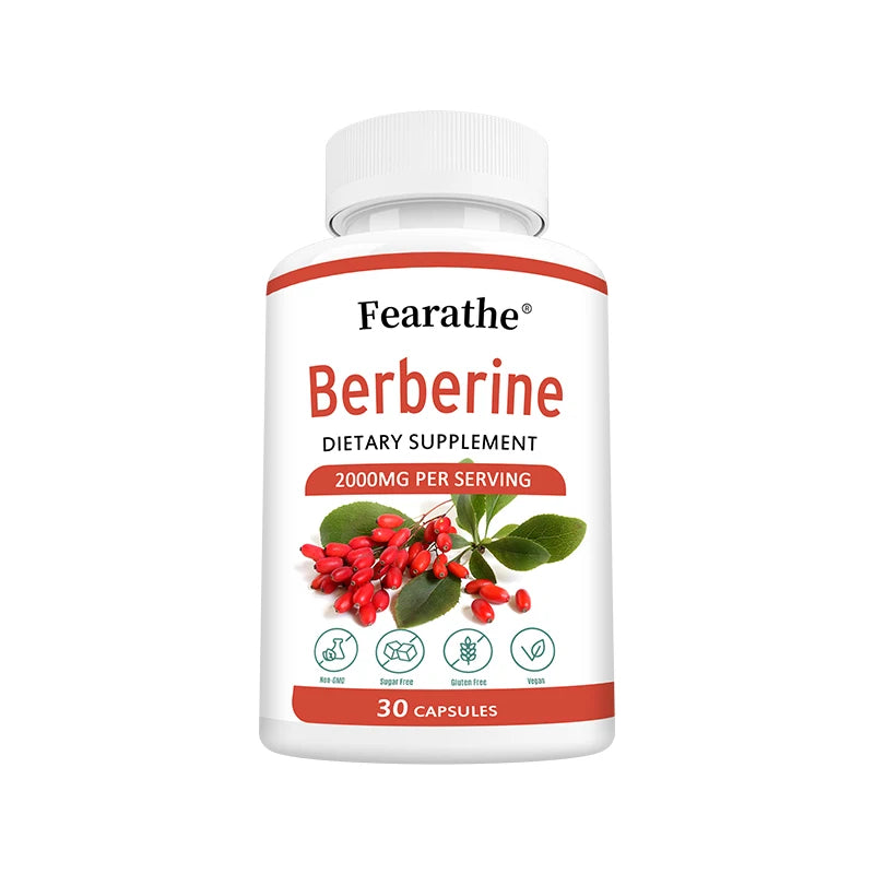 Berberine Capsules 2000mg - Cardiovascular and Digestive Health,Balance Liver Health Digestion,Non-GMO