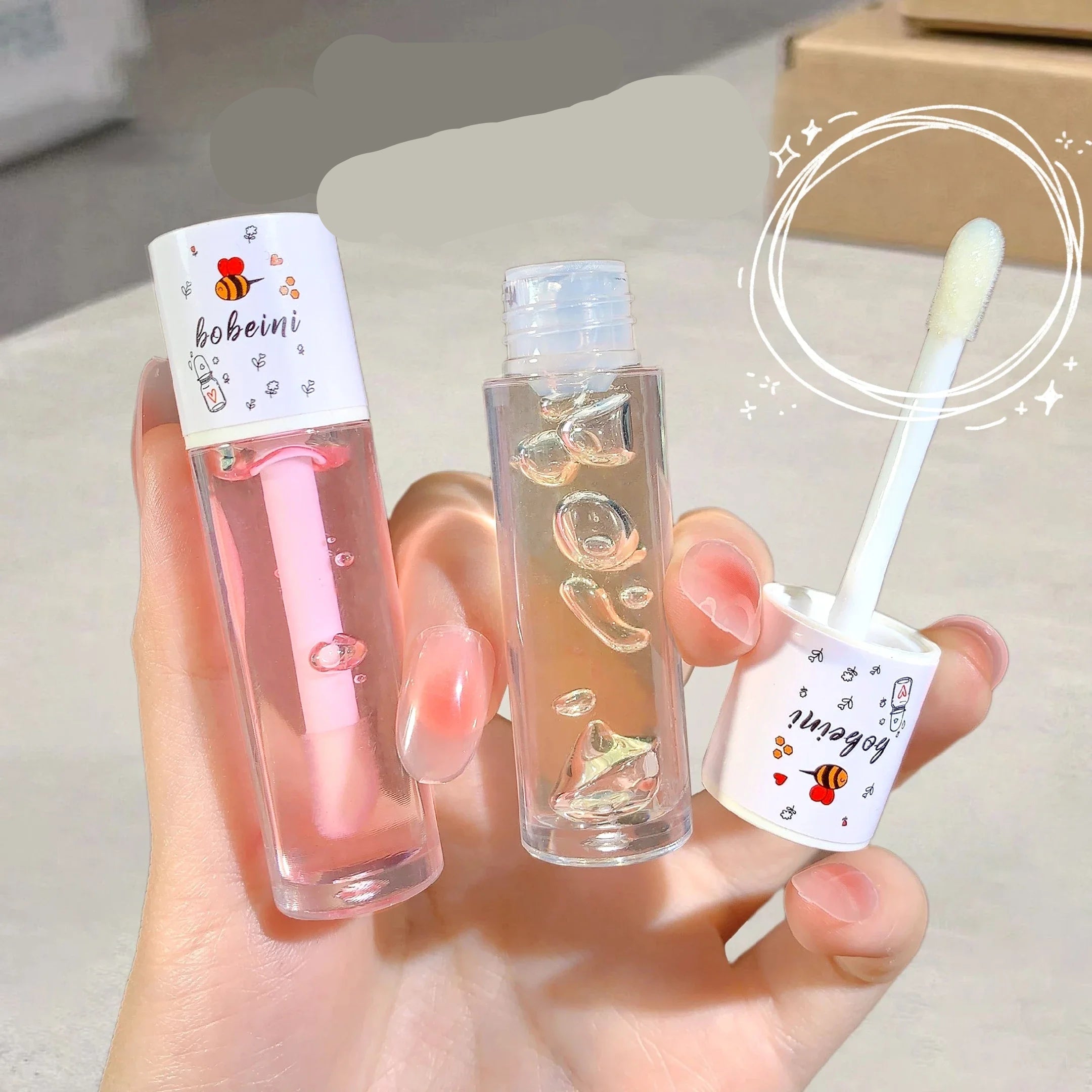 Moisturizing & Long-Lasting Hydrating Peach Honey Lip Oil