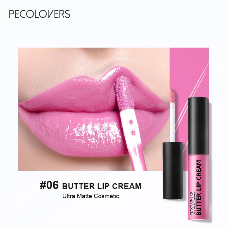 1PC Butter Gloss Non-Sticky Lip Gloss Long Lasting Nude Lip Makeup Hydrating Lip Gloss with Essential Oil Liquid Lipstick