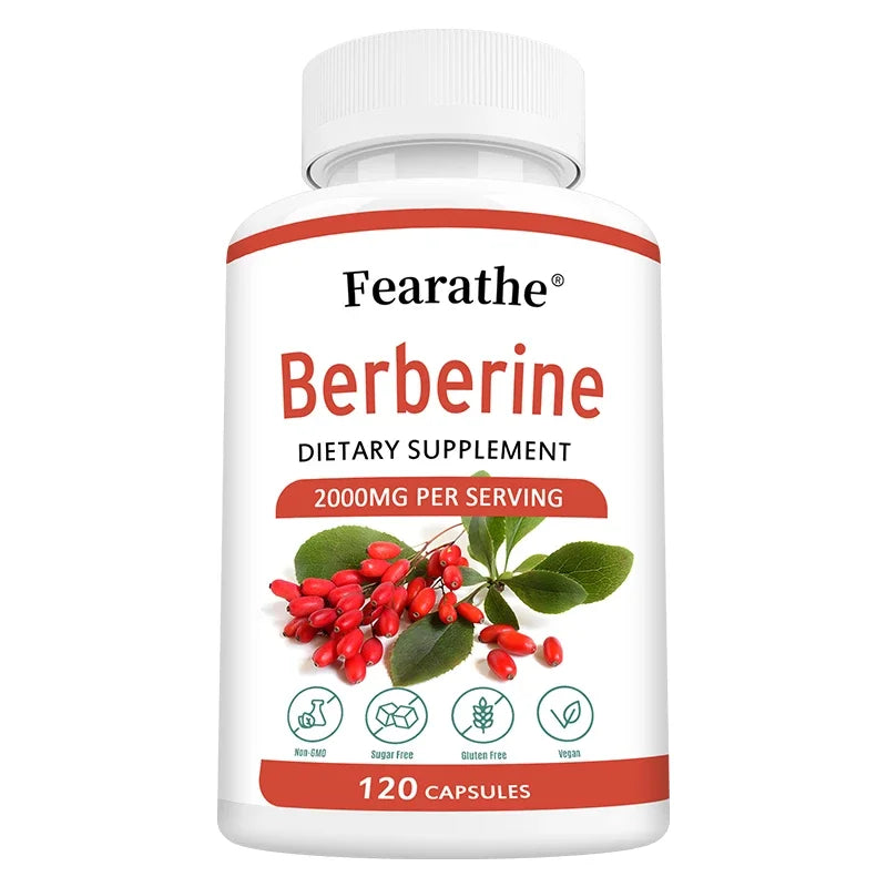 Berberine Capsules 2000mg - Cardiovascular and Digestive Health,Balance Liver Health Digestion,Non-GMO