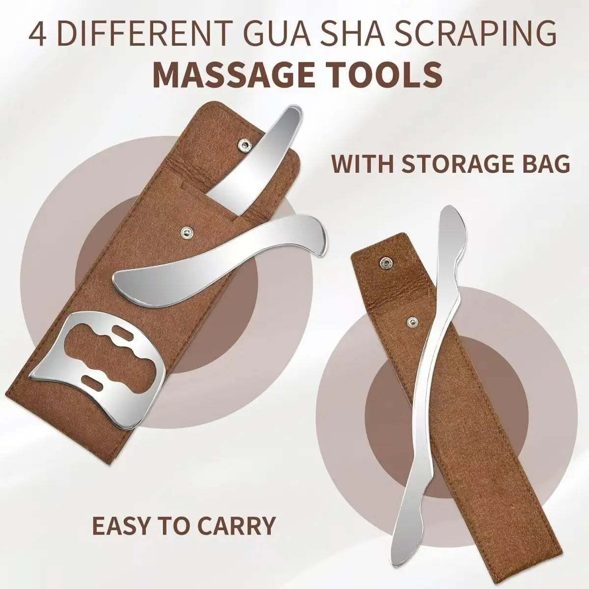 Stainless Steel Gua Sha Tool &amp; Muscle Scraper Tool &amp; Gua Sha Facial Tools