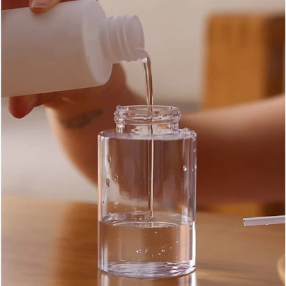 Ultimate Portable Skincare Kit Essential: Transparent Refillable Atomizer - Easy-Press Pump for Precise Dispensing of Serums