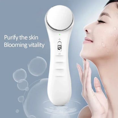 Electric Facial Beauty Device Ultrasonic Ionic Face Cleaner Anti-aging Machine High Frequency Wrinkle Removal Skin Lift Massager