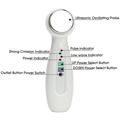 1MHz Cavitation Ultrasonic Facial &amp; Body Massager