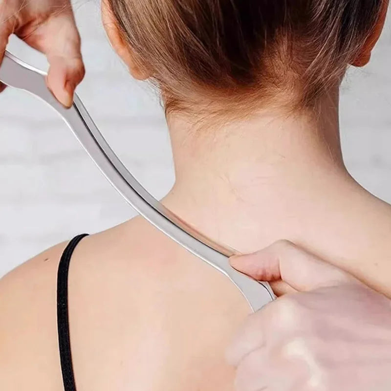 Gua Sha Scraping Massage For Large Muscles Soft Tissue Stainless Steel Tool Deep Tissue Release Therapye Myofascial Massagers