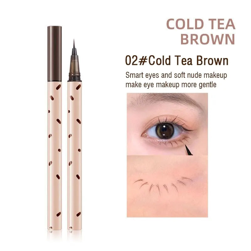 Eyelash Pencil Long Lasting Waterproof Perspirant Resistant Fine Head Non Smudging Eyelash Laying Silkworm Liquid Eyeliner