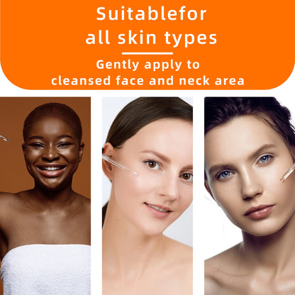 Turmeric &amp; Vitamin C Serum: Deep hydration, evens tone, unisex. Firms skin, all skin types, hypoallergenic. travel-friendly