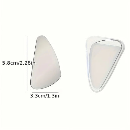 2pcs Stainless Steel Gua Sha Tool - Ultra-Thin Heart Shape with Triangle Edges for Face &amp; Hand Massage, Relaxation &amp; Muscle
