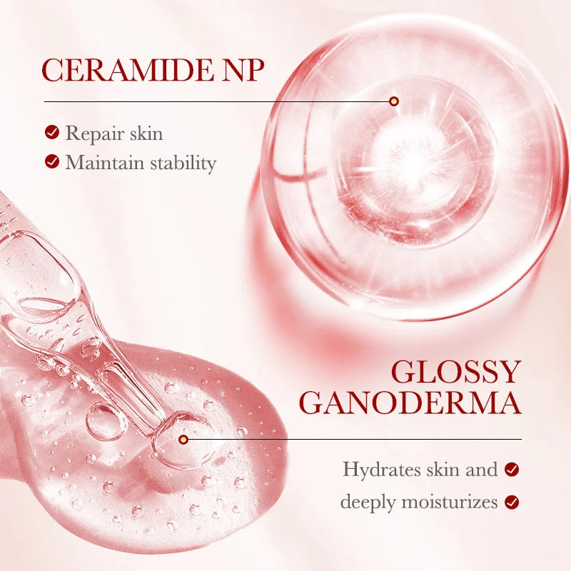 SADOER Ganoderma lucidum Dragon Blood Facial Serum Face Lotion Moisturizing Face Emulsion Oil Refreshing Control Facial Essence