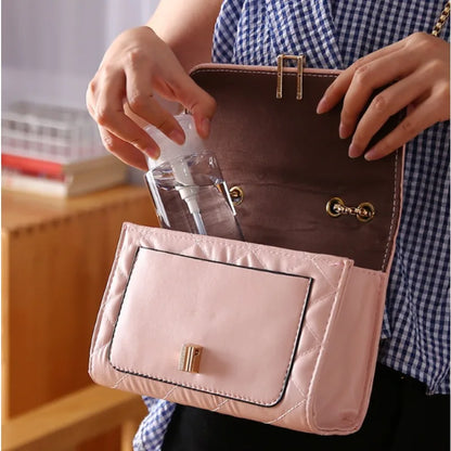 Ultimate Portable Skincare Kit Essential: Transparent Refillable Atomizer - Easy-Press Pump for Precise Dispensing of Serums