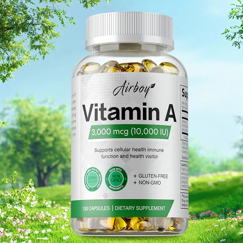 Vitamin A - Immune System &amp; Reproductive Function, Supports Healthy Skin &amp; Eyes, Antioxidant Activity