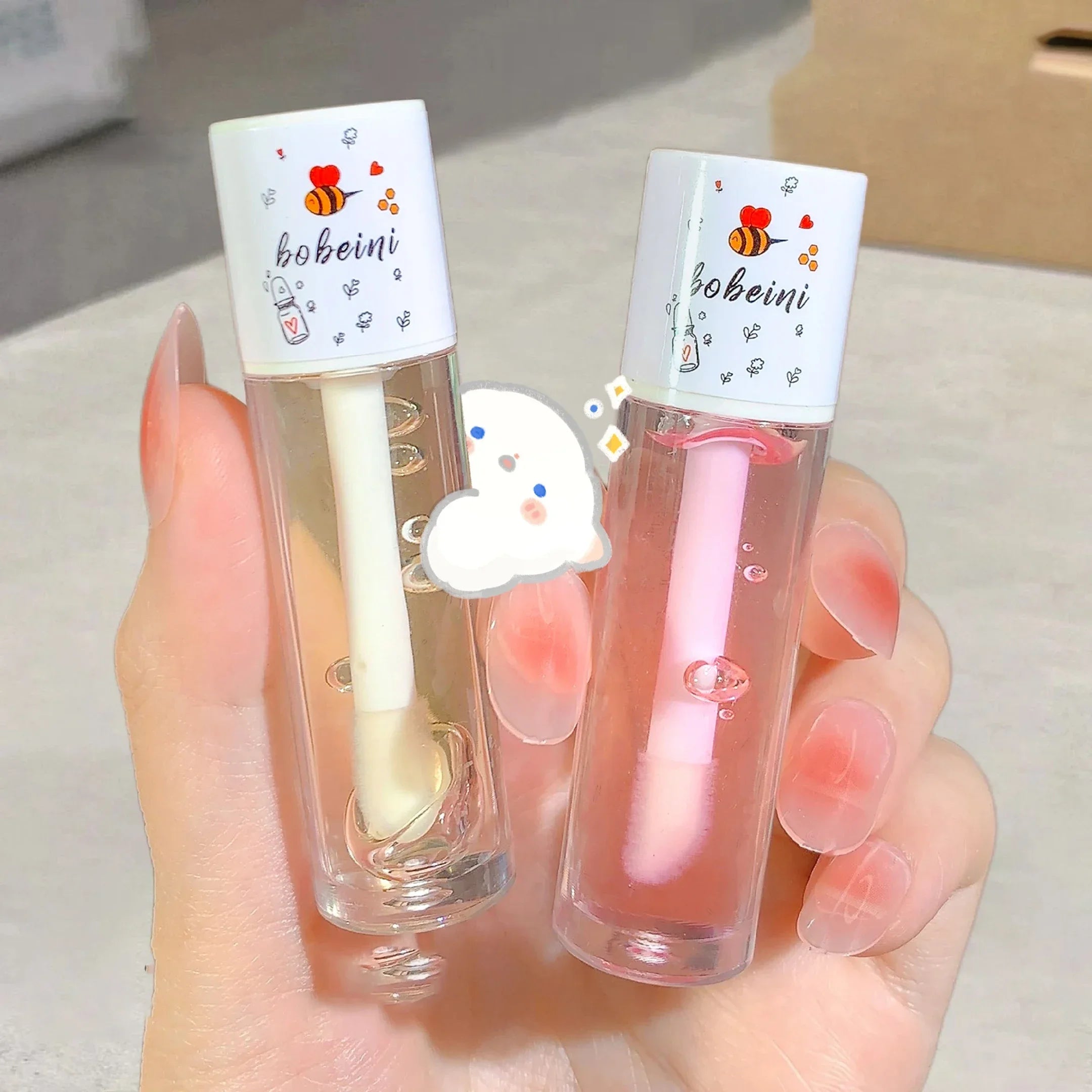 Moisturizing &amp; Long-Lasting Hydrating Peach Honey Lip Oil