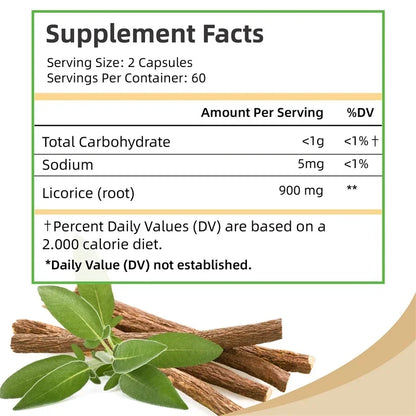 Licorice Root - High Strength Antioxidant Supplement, Supports Heart Health, Non-GMO, Digestive Health Support