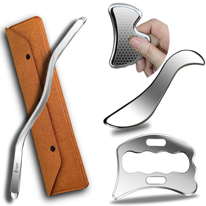 Stainless Steel Gua Sha Tool &amp; Muscle Scraper Tool &amp; Gua Sha Facial Tools