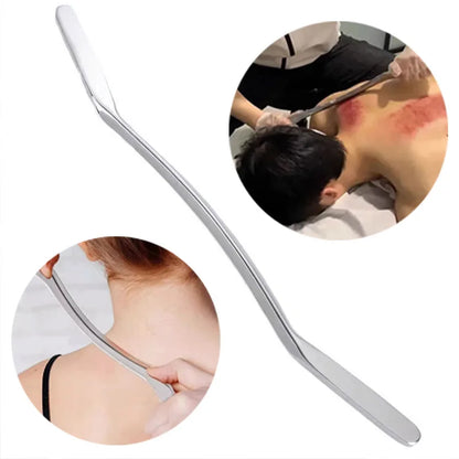 Gua Sha Scraping Massage For Large Muscles Soft Tissue Stainless Steel Tool Deep Tissue Release Therapye Myofascial Massagers