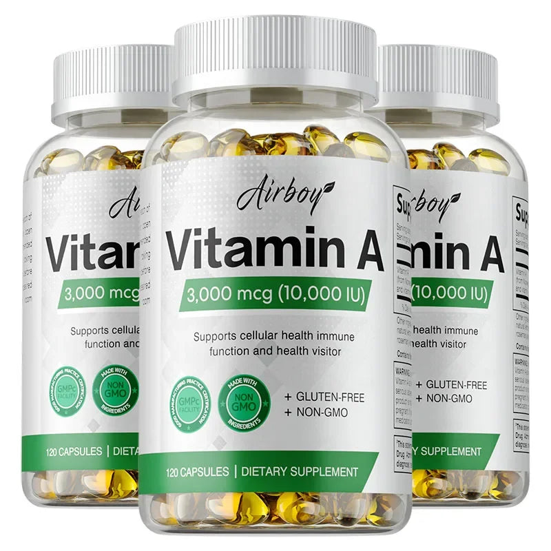 Vitamin A - Immune System &amp; Reproductive Function, Supports Healthy Skin &amp; Eyes, Antioxidant Activity