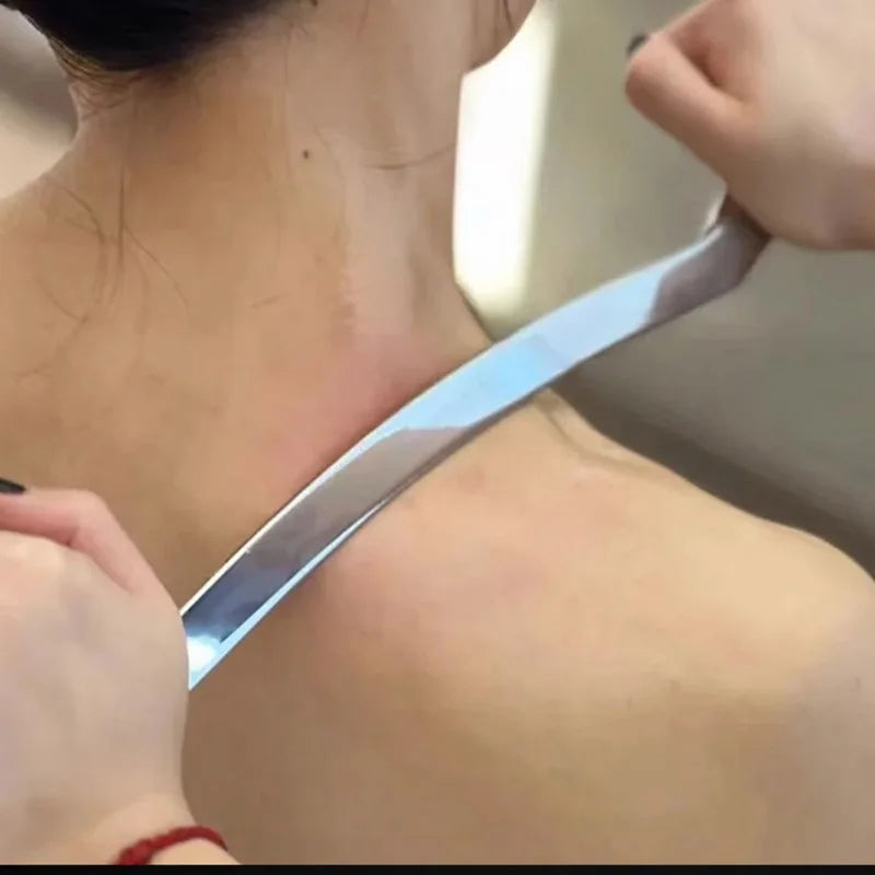 Gua Sha Scraping Massage For Large Muscles Soft Tissue Stainless Steel Tool Deep Tissue Release Therapye Myofascial Massagers