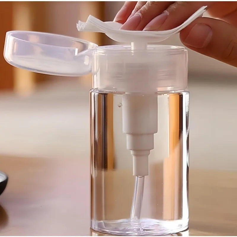 Ultimate Portable Skincare Kit Essential: Transparent Refillable Atomizer - Easy-Press Pump for Precise Dispensing of Serums