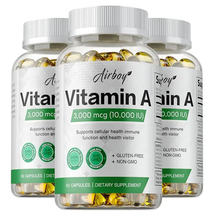 Vitamin A - Immune System &amp; Reproductive Function, Supports Healthy Skin &amp; Eyes, Antioxidant Activity