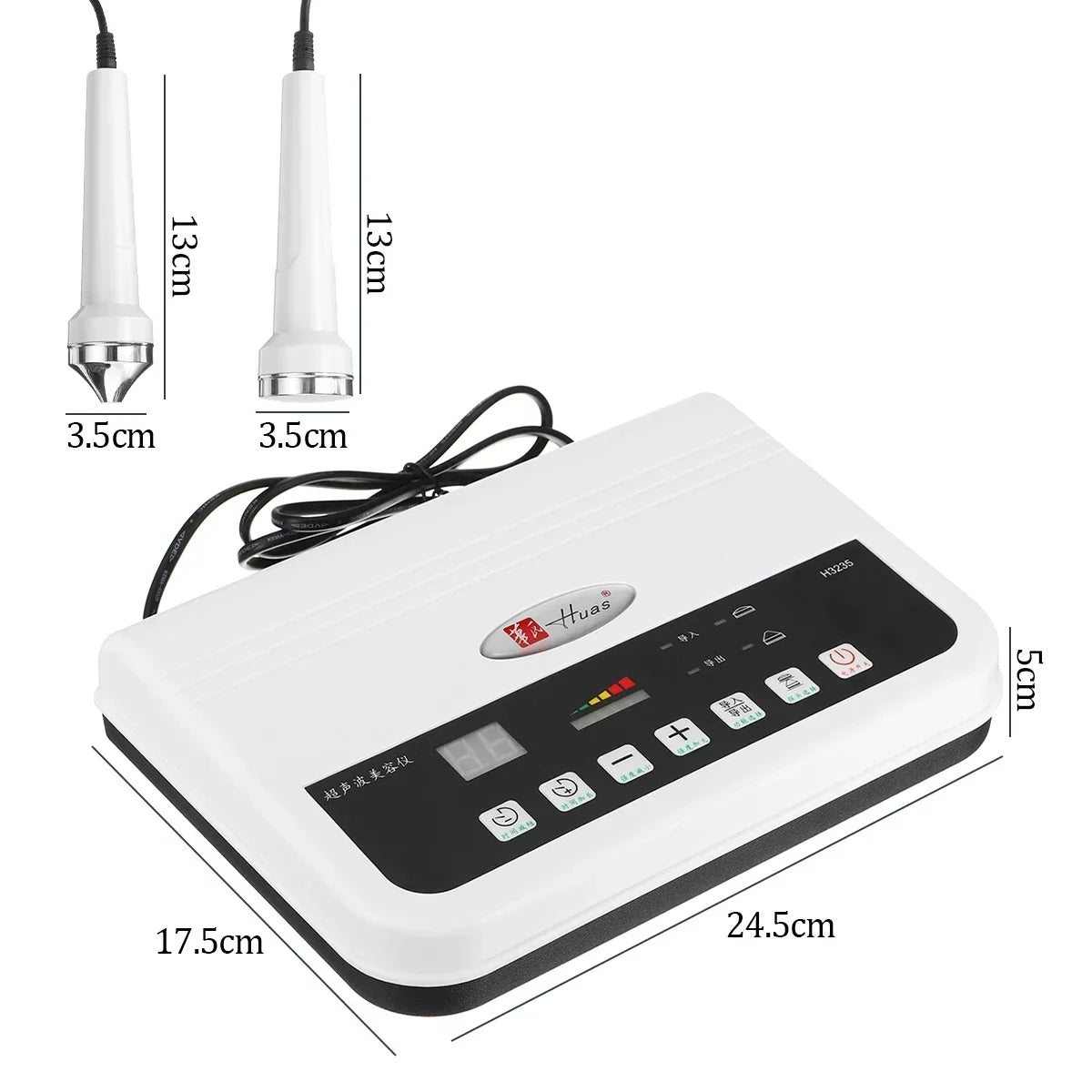 2in1 Ultrasonic Facial Beauty Machine Ultrasound Massager Face Lifting Cleaning Skin Tightening Anti Wrinkle Body Massage Device