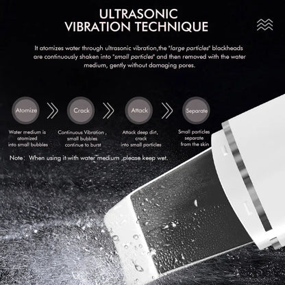 Ultrasonic Skin Scrubber Cleansing Device