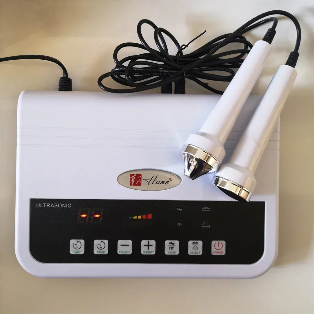 2in1 Ultrasonic Facial Beauty Machine Ultrasound Massager Face Lifting Cleaning Skin Tightening Anti Wrinkle Body Massage Device
